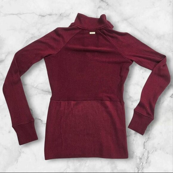 Alala Long Sleeve Maroon Quarter Zip XS - Picture 2 of 4